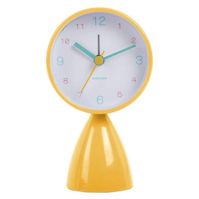 Karlsson Alarm Clock Funky Vibes - yellow