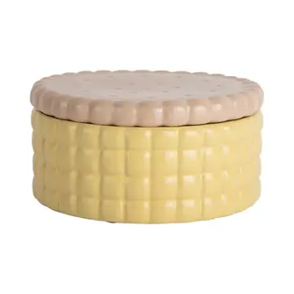 Present Time Pot à Biscuits - large - jaune doux