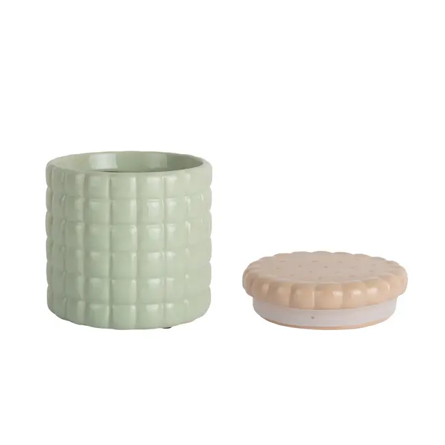 Present Time - Voorraadpot - Koekjesdoos Biscuit - small - zacht groen