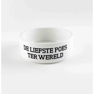 Urban Merch Feeding Bowl Cat - De Liefste Poes Ter Wereld