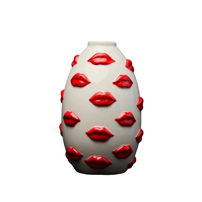 Blogo Design Vaas Mouth - large - rood