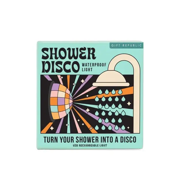 Gift Republic - Shower Disco Light - Douche Disco Licht - USB - oplaadbaar