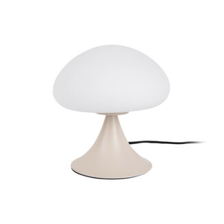Leitmotiv Tischlampe Hongo - warmes grau
