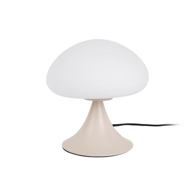 Leitmotiv Tischlampe Hongo - warmes grau