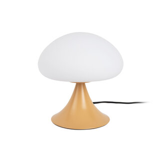 Leitmotiv Tischlampe Hongo - ockerfarben