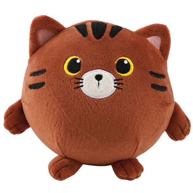 i-total Knuffel- en Knijpkussen Bruine Kat