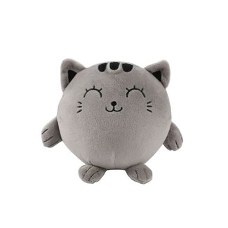 i-total Cuddle and Squeeze Pillow Grey Cat