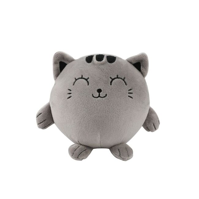 i-total Cuddle and Squeeze Pillow Grey Cat