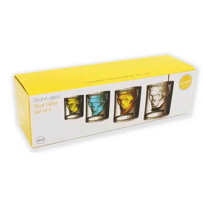 Winkee - Skull Shotglazen - set van 4
