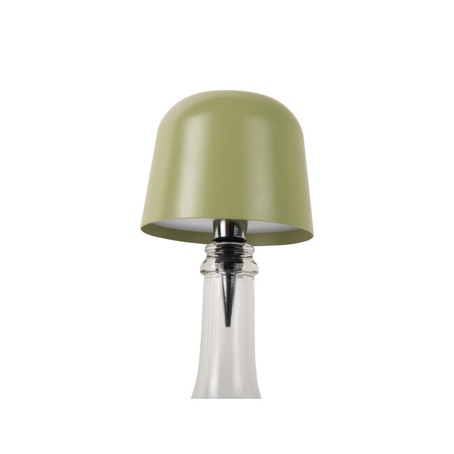 Leitmotiv - Lampe Bouteille Cone Hat - vert - LED - rechargeable