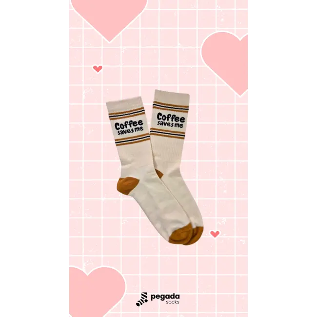 Pegada Socks Chaussettes Coffee Saves Me