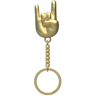 Winkee Schlüsselanhänger Rock Hand - gold