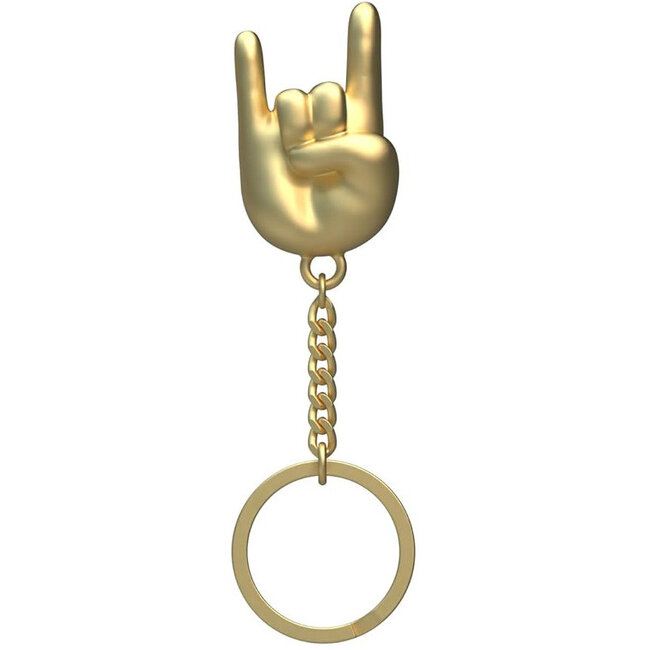 Winkee Schlüsselanhänger Rock Hand - gold