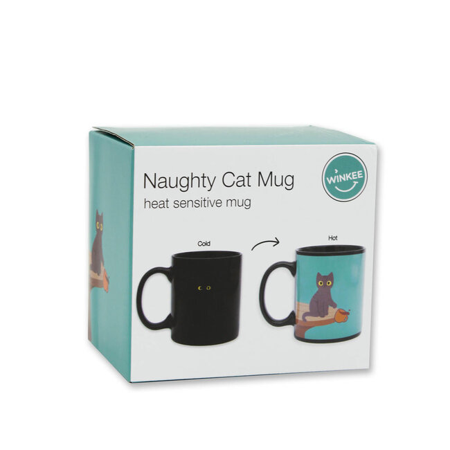 Winkee - Mug Naughty Cat - Heat Sensitive Magic Mug