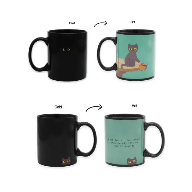 Winkee - Tasse Chat Coquin - Mug Thermosensible