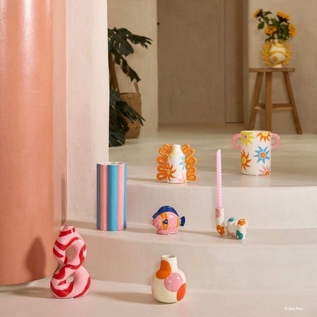 Que Rico - Vase Arturo - Amor Del Color - blau