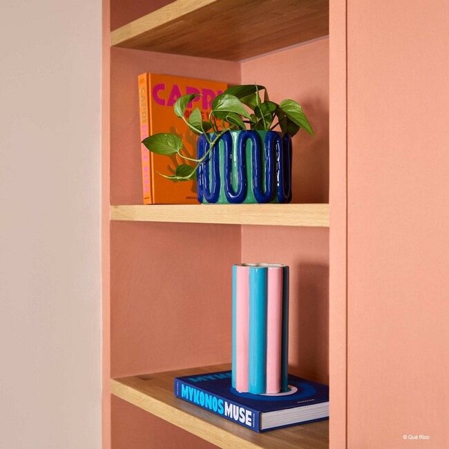 Que Rico - Vase Arturo - Amor Del Color - blue