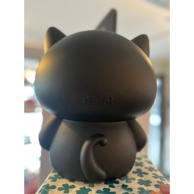 i-total - Spaarpot Grote Zwarte Kat - H 27 cm