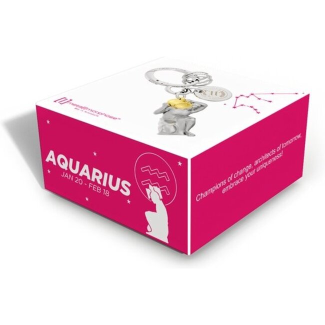 Metalmorphose - Keychain Zodiac Aquarius - Horoscope Collection