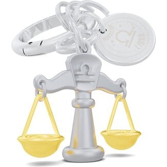 Chocli Metalmorphose Sleutelhanger Zodiac Weegschaal
