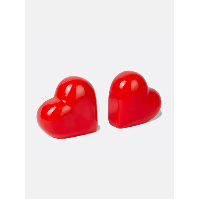 DOIY - Serre-Livres Love - Coeurs Rouges