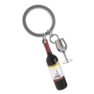 Chocli Metalmorphose Porte-Clés Bouteille de Vin