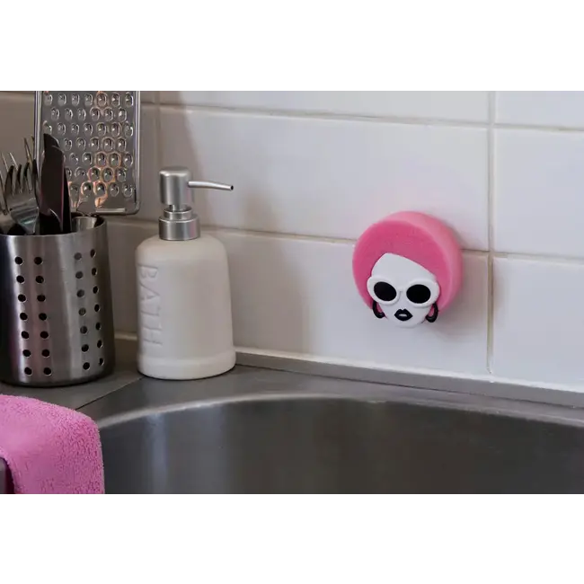 Peleg Design - Sponge Holder Dishco Girl-  with suction cup