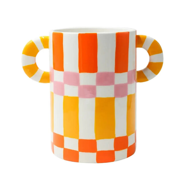 Que Rico Vase / Wine Chiller Ricardo - Squares & Stripes