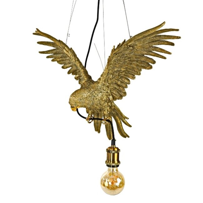 Werns - Werner Voß Hängelampe Papagei – gold