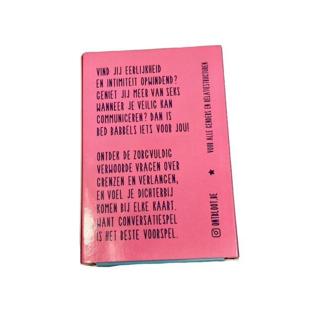 Ensemble de Cartes Bed Babbels - Jeu de Conversation Comme Préliminaires