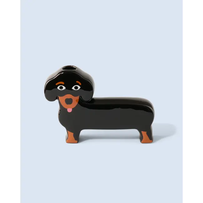 Fluid Market Vase Dachshund Dog