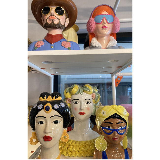 Werner Voß Werns  - Vase décoratif Buste féminin sicilien Lady Lemon