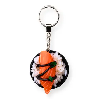 Yumazing Porte-clés Sashimi Saumon Bol de Riz