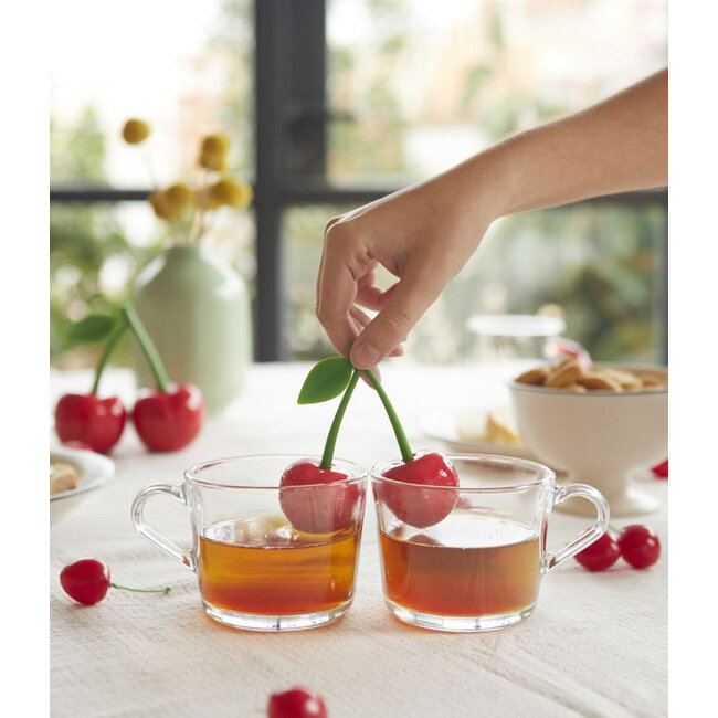 Balvi - Dubbele Thee-infuser Kersen