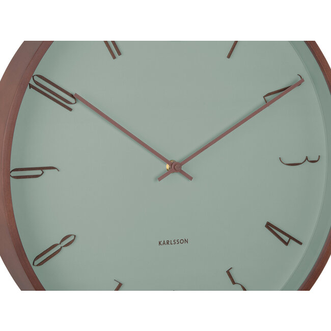 Karlsson - Wall clock Scandia - green