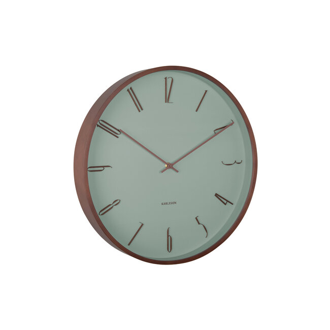 Karlsson – Wanduhr Scandia - grün