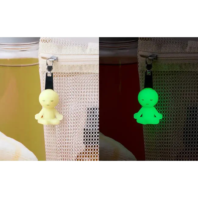 Smiski Zipperbite - lotus pose - glow in the dark