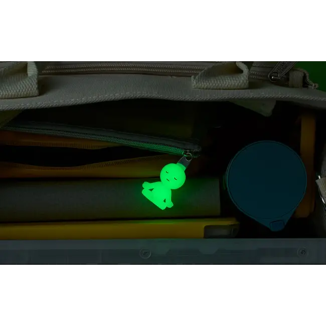 Smiski Zipperbite - lotus pose - glow in the dark