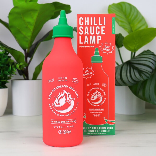 Gift Republic - Table Lamp Chilli Sauce - USB rechargeable - soft touch