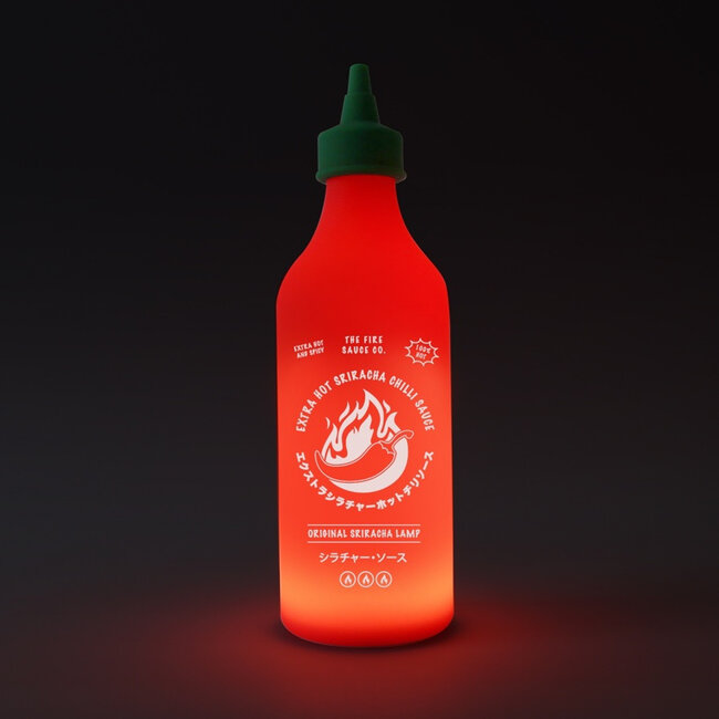 Gift Republic – Tischlampe Chili Sauce – wiederaufladbar über USB – soft touch