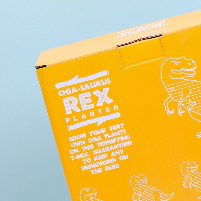 Gift Republic - Pflanztopf Chia-Saurus Rex - Anzuchtset mit Chiasamen