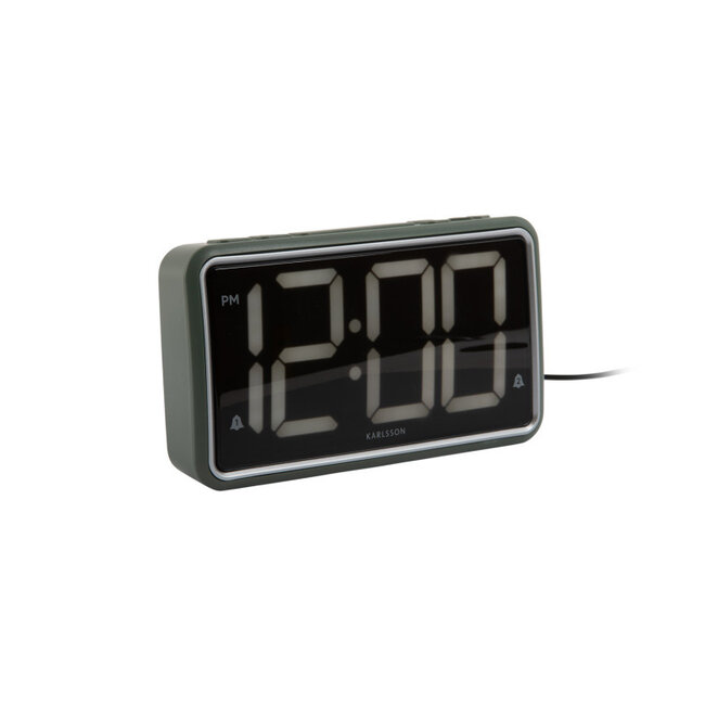 Karlsson Alarm ClockNew Retro - jungle green