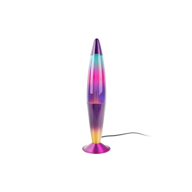 Leitmotiv - Lampe à lave Fusée - arc-en-ciel violet