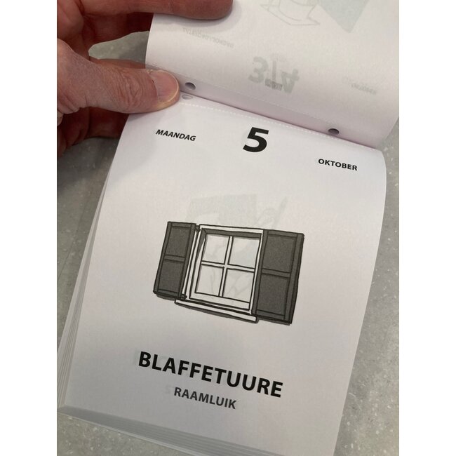 Ghent Dialect Tear-off Calendar 2026