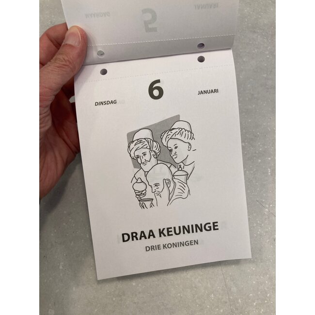 Ghent Dialect Tear-off Calendar 2026