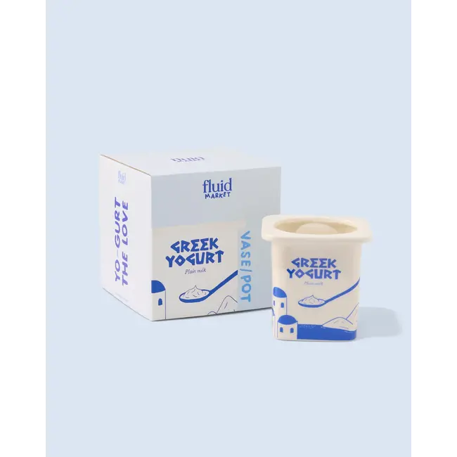 Fluid Market - Blumentopf - Vase Becher Griechischer Joghurt