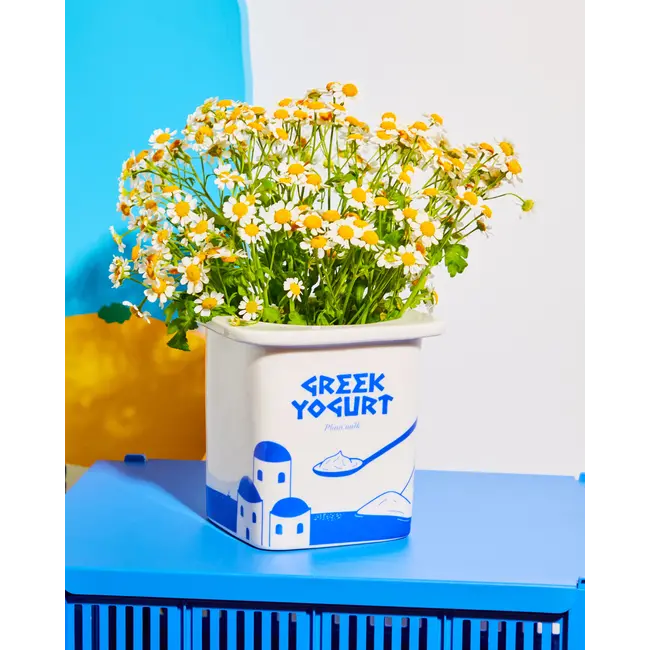 Fluid Market - Blumentopf - Vase Becher Griechischer Joghurt
