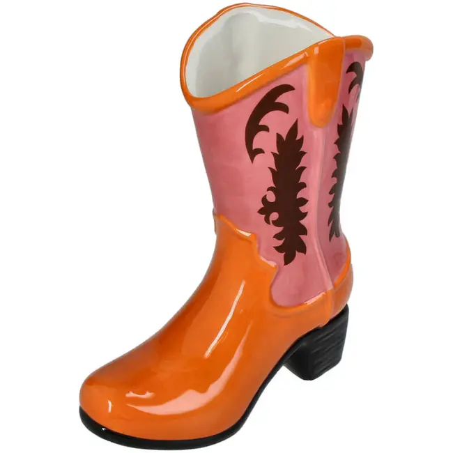 Kersten - Vaas Cowboy Boot - oranje