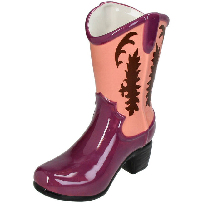 Kersten - Vase Cowboy Boot - violett