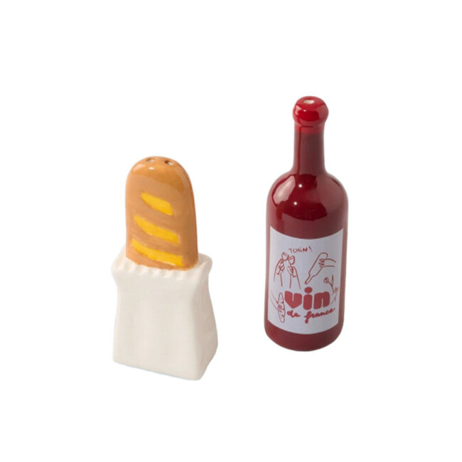 Fluid Market Zout en Peper Set Stokbrood & Wijn